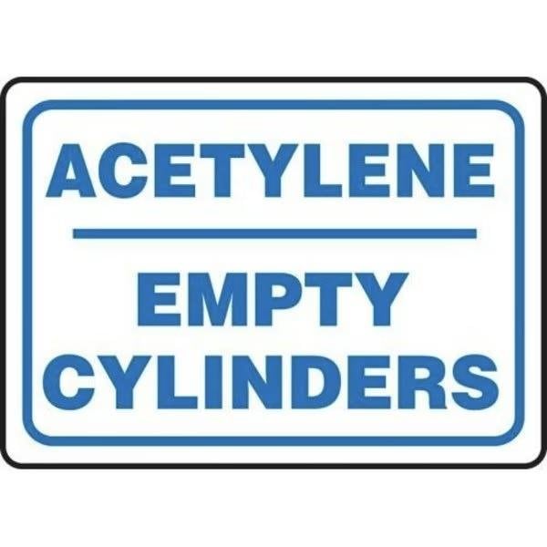 Accuform SAFETY SIGN ACETYLENE EMPTY MCPG531XV MCPG531XV - main